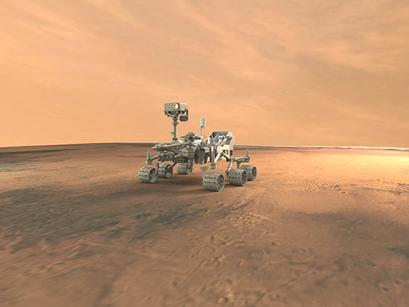 Curiosity space mars rover