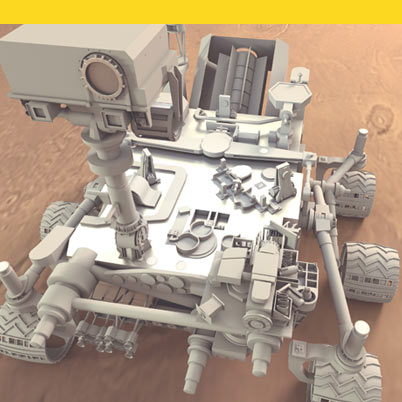 3d Curiosity rover