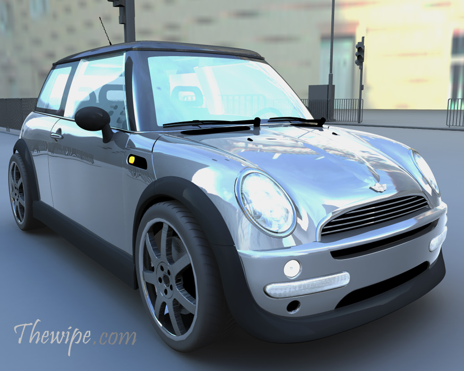 mini cooper render 