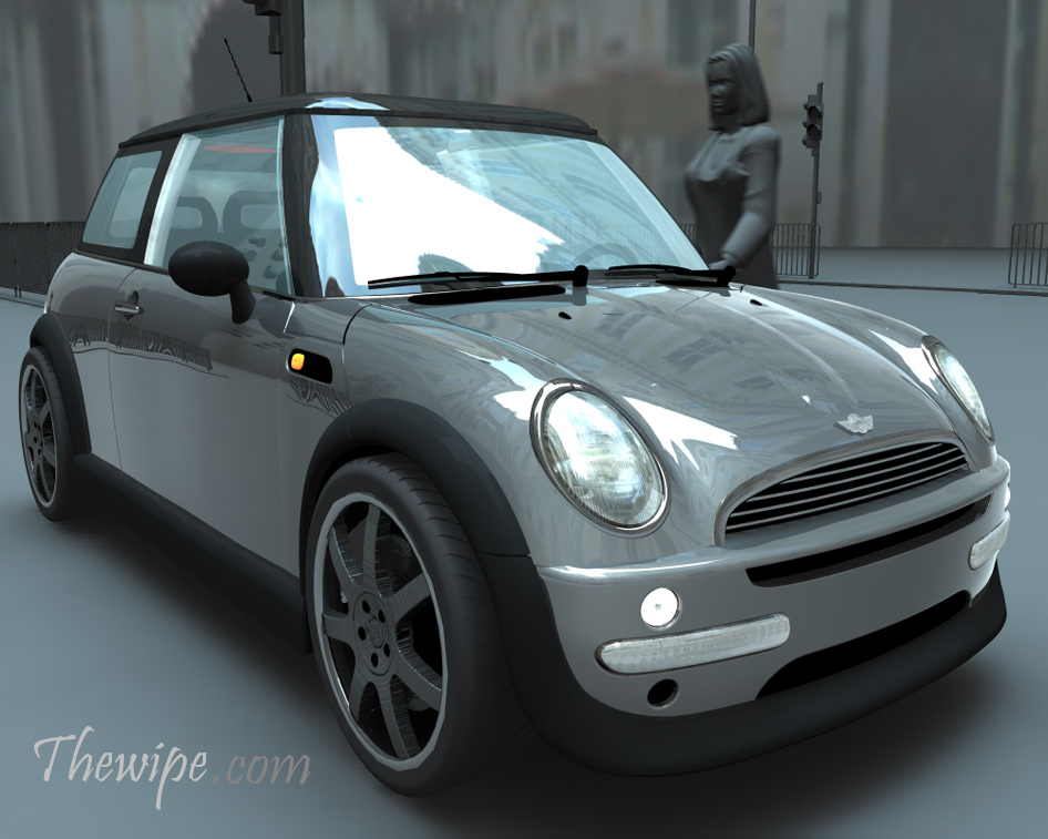 mini cooper render 